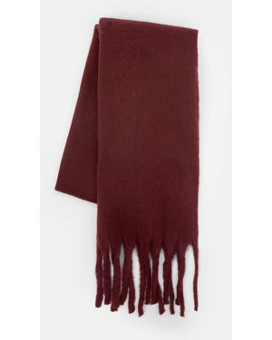 Pull&Bear Maxi Mohair-Effect Scarf - Purple