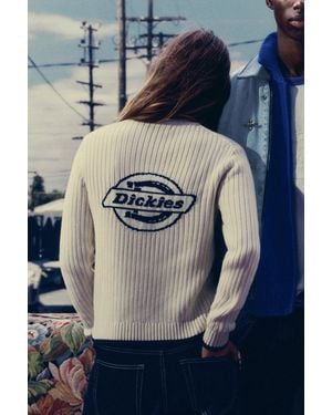 Pull&Bear Dickies Zip-Up Cardigan - Blue
