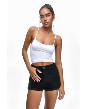 Pull&Bear Denim Shorts - White