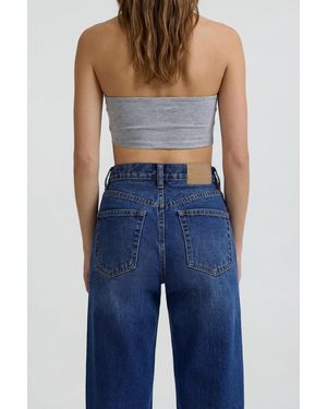 Pull&Bear High-Waist Mom Jeans - Blue