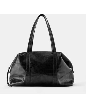 Pull&Bear Shopper Mit Struktur - Blau