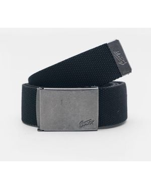 Pull&Bear Fabric Belt With Stwd Buckle - Blue
