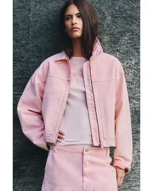Pull&Bear Utility Jacket - Pink