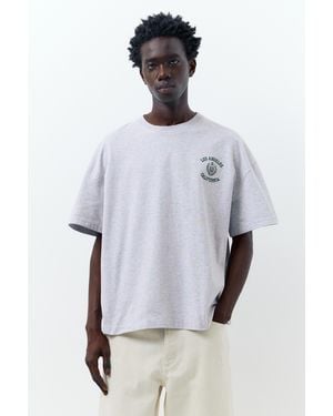 Pull&Bear Los Angeles Embroidered T-Shirt - Multicolour