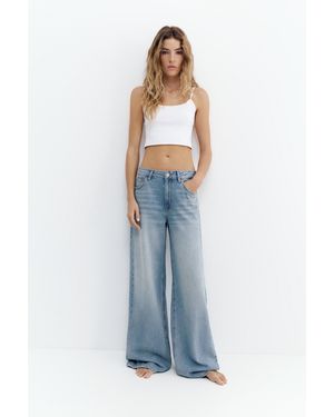 Pull&Bear Loose Fit Oversize Jeans - Blue