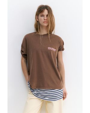 Pull&Bear Gilda T-Shirt - Brown