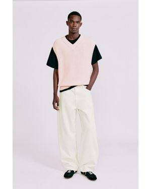 Pull&Bear Baggy-Jeans - Weiß