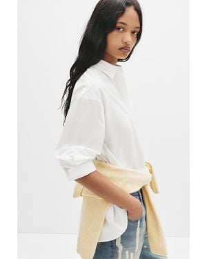 Pull&Bear Popelin-Hemd - Weiß