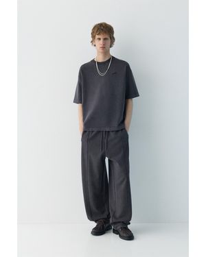 Pull&Bear Skater Jogger Trousers - Blue