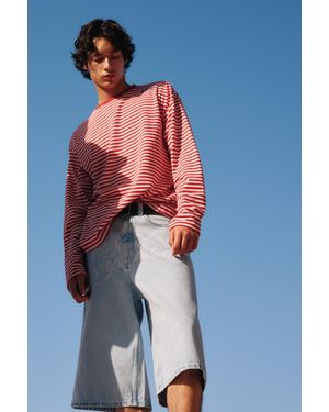 Pull&Bear Stwd Corporation Graphic Jorts - Blue