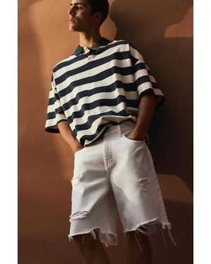 Pull&Bear Straight-Leg Denim Bermuda Shorts - Brown