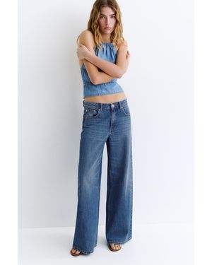 Pull&Bear Oversize Baggy Jeans - Blue