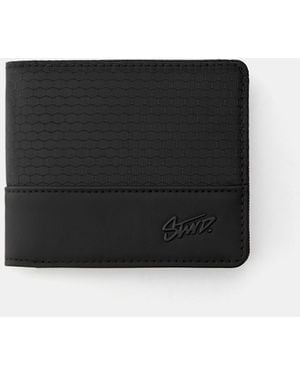 Pull&Bear Embossed Nylon Stwd Wallet - Black