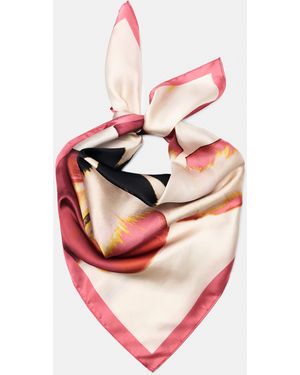 Pull&Bear Floral Scarf - Pink