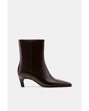 Pull&Bear Heeled Ankle Boots - Red