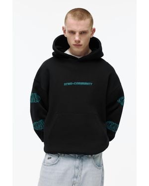 Pull&Bear Stwd Community Hoodie - Black