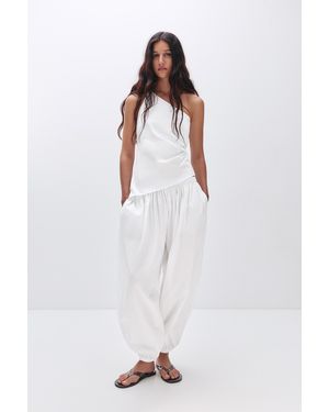 Pull&Bear Oversize Pumphose - Weiß