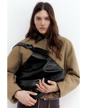 Pull&Bear Ring Tote Bag - Black