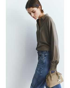 Pull&Bear Embellished Bag - Natural