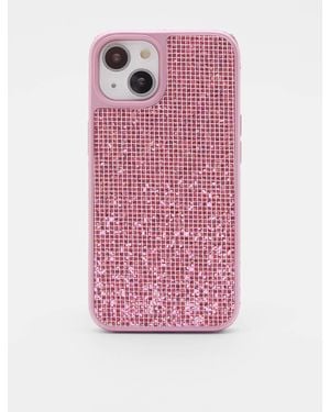 Pull&Bear Rhinestone Iphone Case - Pink