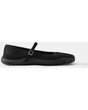 Pull&Bear Sportliche Barefoot-Ballerinas - Weiß