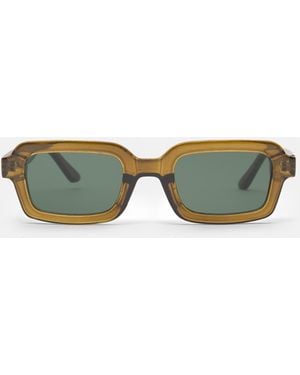 Pull&Bear Square Sunglasses - Green