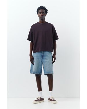 Pull&Bear Baggy Relaxed Fit Denim Bermuda Shorts - Blue