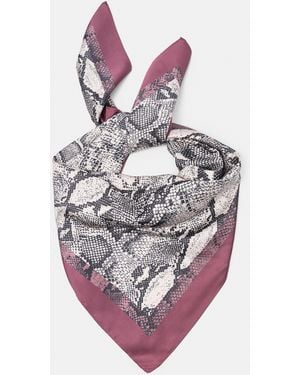 Pull&Bear Bandana Satin Snakeskin Print - Multicolour