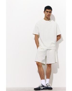 Pull&Bear Bermuda Short Joggers - White