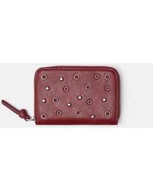 Pull&Bear Studded Wallet - Purple