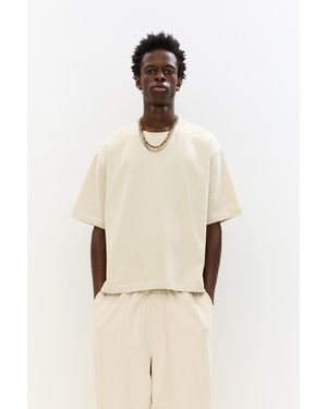 Pull&Bear Cropped T-Shirt - Natural