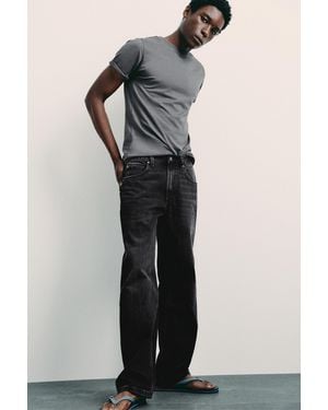 Pull&Bear Baggy Jeans - Black