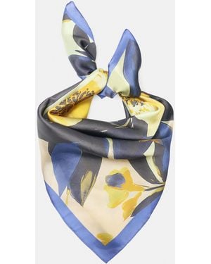 Pull&Bear Satin-Halstuch Mit Blumen - Mehrfarbig
