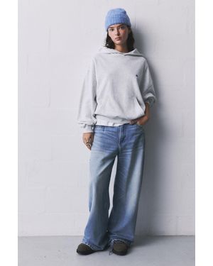 Pull&Bear Pacific Republic Hoodie - Blue