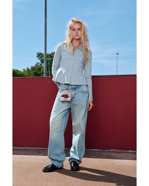 Pull&Bear Barrel Jeans With Side Seam - Multicolour