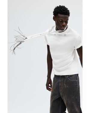 Pull&Bear Oscar Ouyang Studded T-Shirt - White