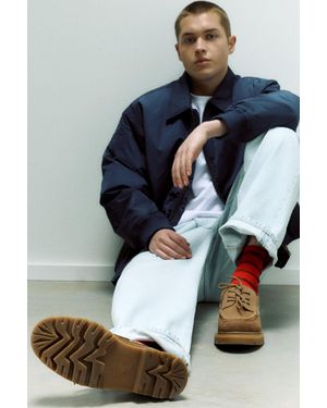 Pull&Bear Leder-Bootsschuhe Mit Volumensohle - Braun