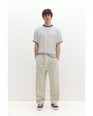 Pull&Bear Baggy Jogger Trousers - White