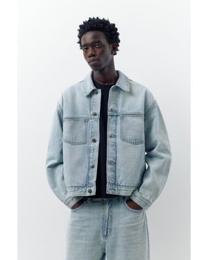 Pull&Bear Denim Trucker Jacket - Blue