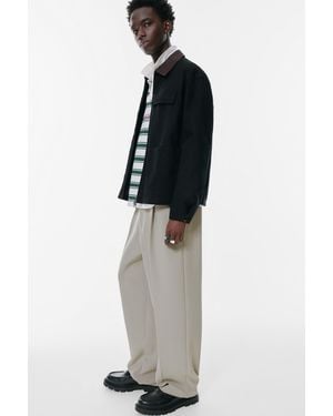 Pull&Bear Tailored Trousers - Black