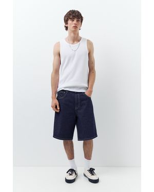 Pull&Bear Baggy Denim Bermuda Shorts - Blue