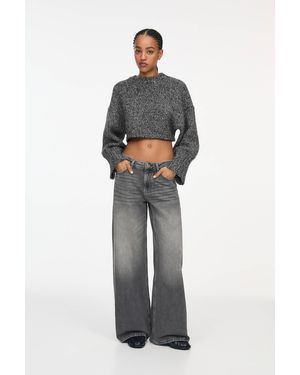 Pull&Bear Loose Fit Oversize Jeans - Grey