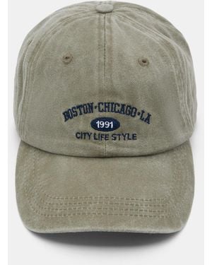 Pull&Bear Boston Embroidered Cap - Multicolour