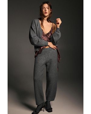 Pull&Bear Knit Barrel Trousers - Multicolour