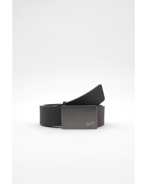 Pull&Bear Stwd Topstitch Belt - White