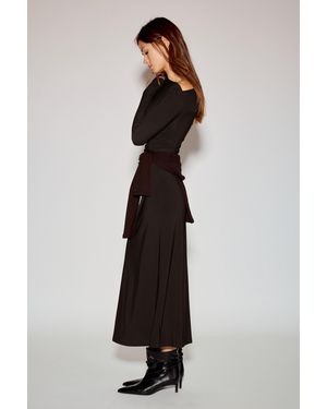 Pull&Bear Ruched High-Heel Ankle Boots - Black