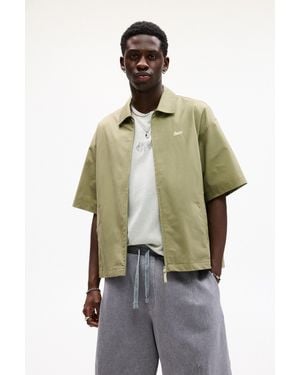 Pull&Bear Short Sleeve Stwd Jacket - Green