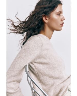 Pull&Bear Soft Regular Fit Jumper - Natural