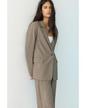 Pull&Bear Basic Blazer - Grau