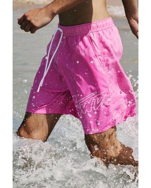 Pull&Bear Stwd Board Shorts - Pink